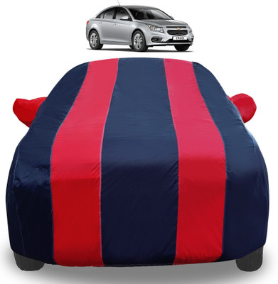 Auto Hub Car Cover For Chevrolet Cruze (With Mirror Pockets)(Red)