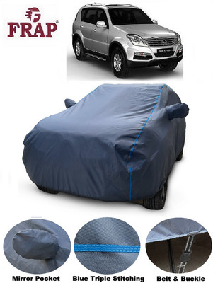 Frap Car Cover For Mahindra SsangYong Rexton (With Mirror Pockets)(Grey)