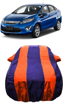 Wegather Car Cover For Ford Fiesta (With Mirror Pockets)(Orange)