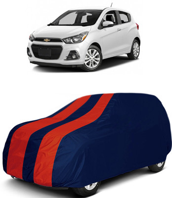 MoTRoX Car Cover For Chevrolet Spark (Without Mirror Pockets)(Red, Blue)