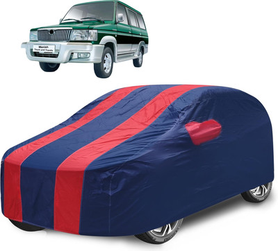 Caronix Car Cover For Toyota Qualis (With Mirror Pockets)(Red)