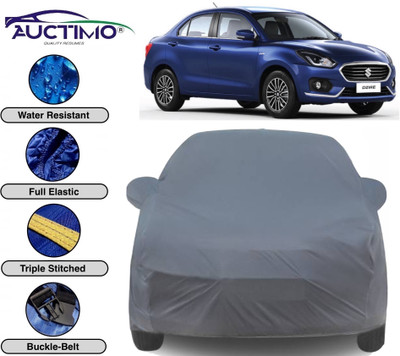 AUCTIMO Car Cover For Maruti Suzuki Swift Dzire (With Mirror Pockets)(Grey)