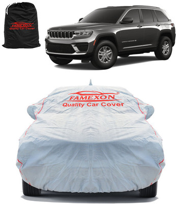 FAMEXON Car Cover For Jeep Grand Cherokee (With Mirror Pockets)(Grey)