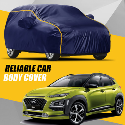 FIXILOS Car Cover For Hyundai Kona (With Mirror Pockets)(Multicolor)