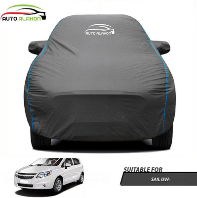 AUTO ALAXON Car Cover For Chevrolet Sail UVA (With Mirror Pockets)(Black)