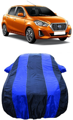 Wegather Car Cover For Datsun GO A (With Mirror Pockets)(Blue)