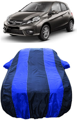 Wegather Car Cover For Honda Brio VX (With Mirror Pockets)(Blue)