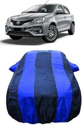 Wegather Car Cover For Toyota Etios Liva 1.2 V Petrol (With Mirror Pockets)(Blue)