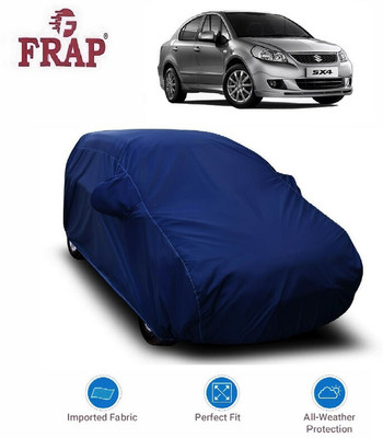 Frap Car Cover For Maruti Suzuki SX4 (With Mirror Pockets)(Blue)