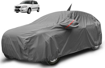 Caronix Car Cover For Skoda Fabia (With Mirror Pockets)(Grey)