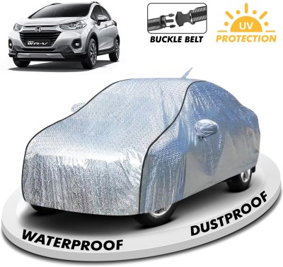 CARZEX Car Cover For Honda WRV (With Mirror Pockets)(Silver)