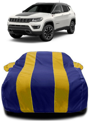 Autoprime Car Cover For Jeep Compass Trailhawk 4x4 Diesel (With Mirror Pockets)(Yellow, Blue)