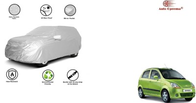 Auto Oprema Car Cover For Chevrolet Spark (With Mirror Pockets)(Silver, For 2016, 2017, 2018, 2019, 2020, 2021, 2022 Models)