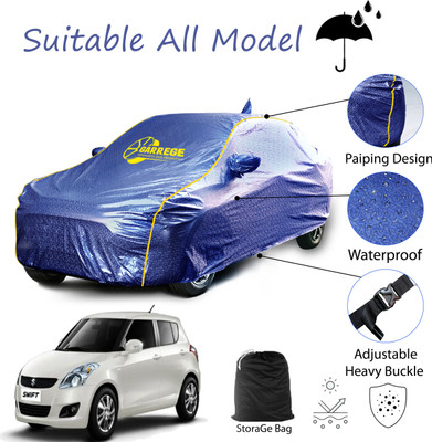 GARREGE Car Cover For Maruti Suzuki Swift (With Mirror Pockets)(Blue, For 2024 Models)