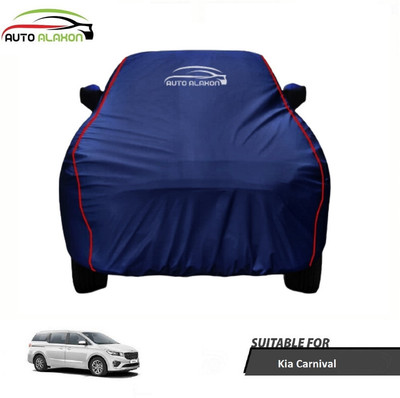 AUTO ALAXON Car Cover For Kia Carnival (With Mirror Pockets)(Blue)
