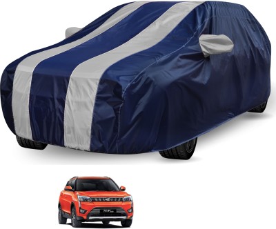 Auto Hub Car Cover For Mahindra Universal For Car (Without Mirror Pockets)(Blue, Silver, For 2018 Models)