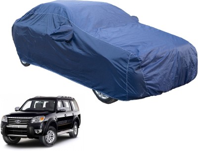 Auto Hub Car Cover For Ford Endeavour (With Mirror Pockets)(Blue)