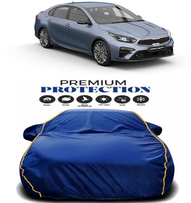 AutoTiger Car Cover For Kia Cerato (With Mirror Pockets)(Blue)