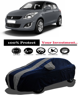 Amexride Car Cover For Maruti Suzuki Swift LDI SP Limited Edition (With Mirror Pockets)(Grey)