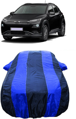 Wegather Car Cover For Hyundai Kona Electric Premium Electric (With Mirror Pockets)(Blue)