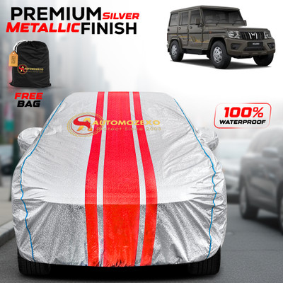 AUTOMOZEXO Car Cover For Mahindra Bolero (With Mirror Pockets)(Silver, For 2025 Models)