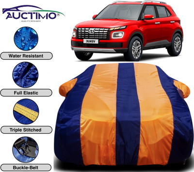 AUCTIMO Car Cover For Hyundai Venue (With Mirror Pockets)(Multicolor)