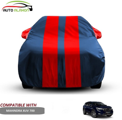 AUTO ALAXON Car Cover For Mahindra XUV 700 (With Mirror Pockets)(Blue, Red)