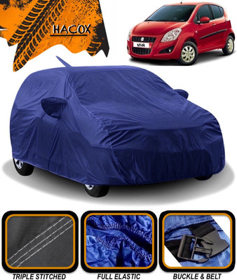 HACOX Car Cover For Maruti Suzuki Ritz (With Mirror Pockets)(Blue)