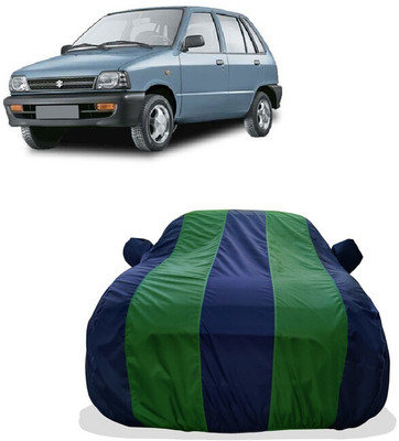 Tricway Car Cover For Maruti 800 Std. LPG (With Mirror Pockets)(Green)