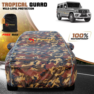 AUTOMOZEXO Car Cover For Mahindra Bolero (With Mirror Pockets)(Multicolor)