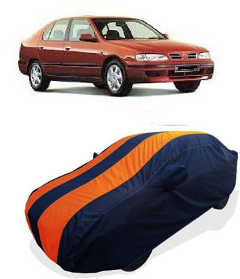 Coxtor Car Cover For Nissan Primera 1.6 Acenta (With Mirror Pockets)(Orange)