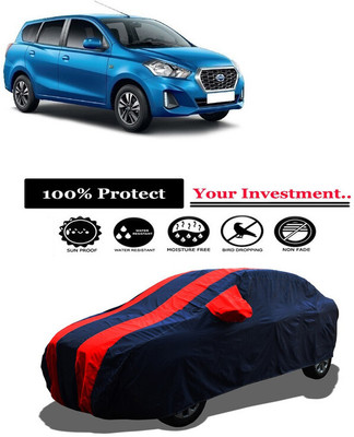 Amexride Car Cover For Datsun Datsun GO Datsun GO T CVT Petrol (With Mirror Pockets)(Red)