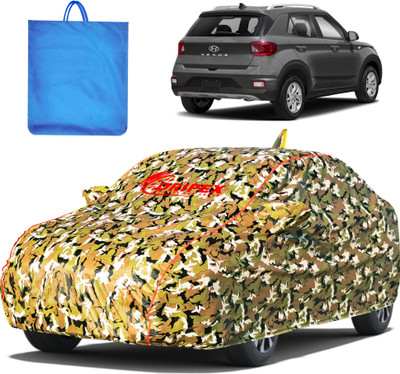 DRIPEX Car Cover For Hyundai Venue (With Mirror Pockets)(Multicolor)