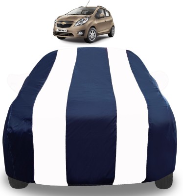 Amanzo Car Cover For Chevrolet Beat (With Mirror Pockets)(White)