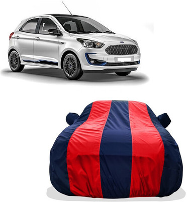 Tricway Car Cover For Ford Figo Ambiente Petrol (With Mirror Pockets)(Red)