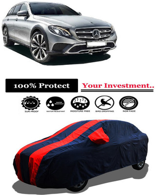 Amexride Car Cover For Mercedes Benz E-Class All-Terrain E 220 d Diesel (With Mirror Pockets)(Red)