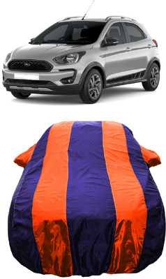 Wegather Car Cover For Ford Freestyle Titanium Plus Petrol (With Mirror Pockets)(Orange)