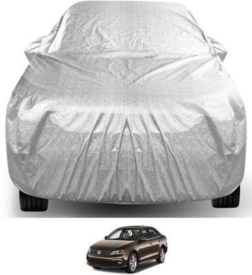 Auto Hub Car Cover For Volkswagen Jetta (With Mirror Pockets)(Silver)
