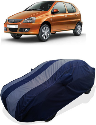 Coxtor Car Cover For Tata Indica eV2 eLS (With Mirror Pockets)(Grey)