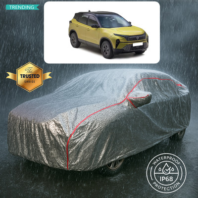 PAGORA Car Cover For Tata Harrier (With Mirror Pockets)(Silver)