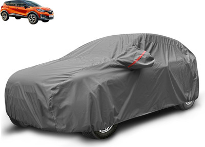 Auto Hub Car Cover For Renault Captur (With Mirror Pockets)(Grey)