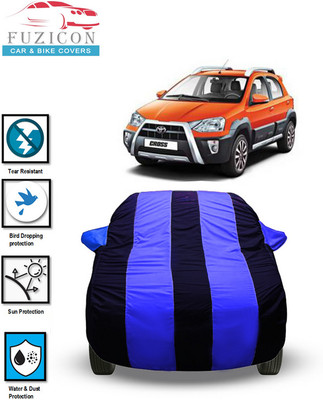FUZICON Car Cover For Kia CROSS (With Mirror Pockets)(Blue)