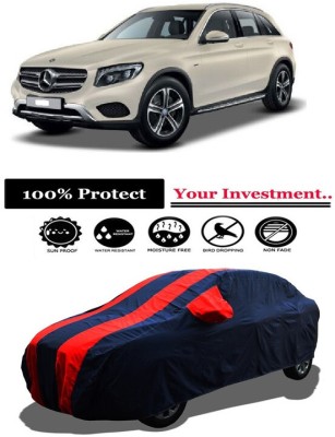 Amexride Car Cover For Mercedes Benz GLC 220d 4MATIC Sport (With Mirror Pockets)(Red)