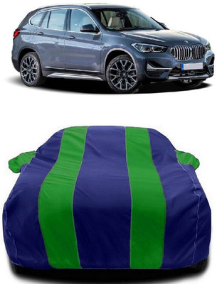 Autoprime Car Cover For BMW X1 (With Mirror Pockets)(Green, Blue)