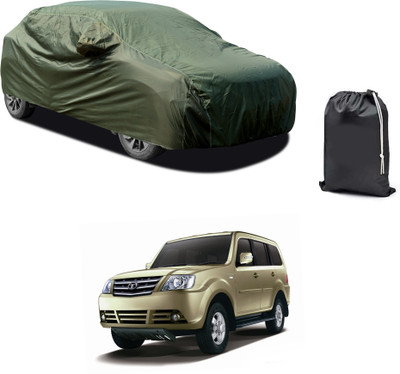 PAGORA Car Cover For Tata Sumo Grande MKII EX Turbo BSIII (With Mirror Pockets)(Green)