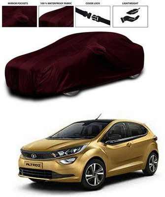 SEBONGO Car Cover For Tata Altroz (With Mirror Pockets)(Maroon)