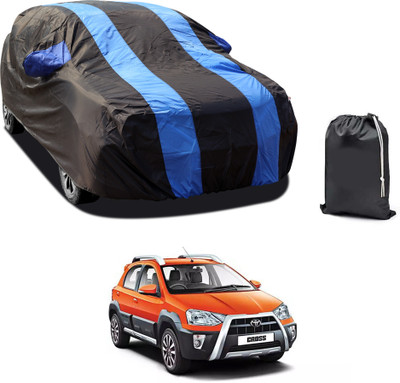 PAGORA Car Cover For Toyota Etios Cross (With Mirror Pockets)(Blue)