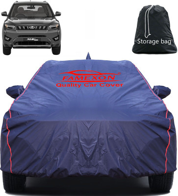 FAMEXON Car Cover For Mahindra XUV 300, XUV300 W8 AMT Diesel (With Mirror Pockets)(Blue)