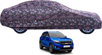 Auto Hub Car Cover For Kia SELTOS (With Mirror Pockets)(Green)