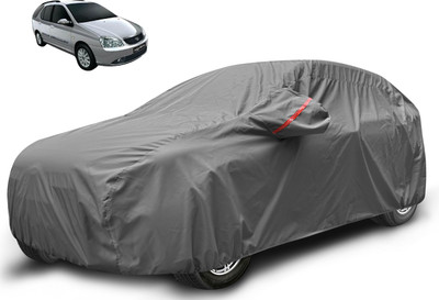 Caronix Car Cover For Tata Indigo Marina (With Mirror Pockets)(Grey)